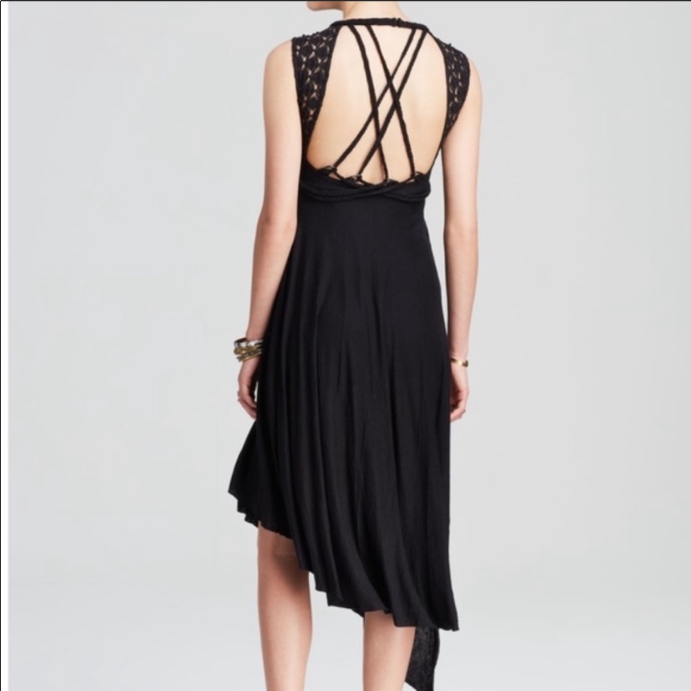 Free People Black Asymmetrical Dress - Picture 2 of 7